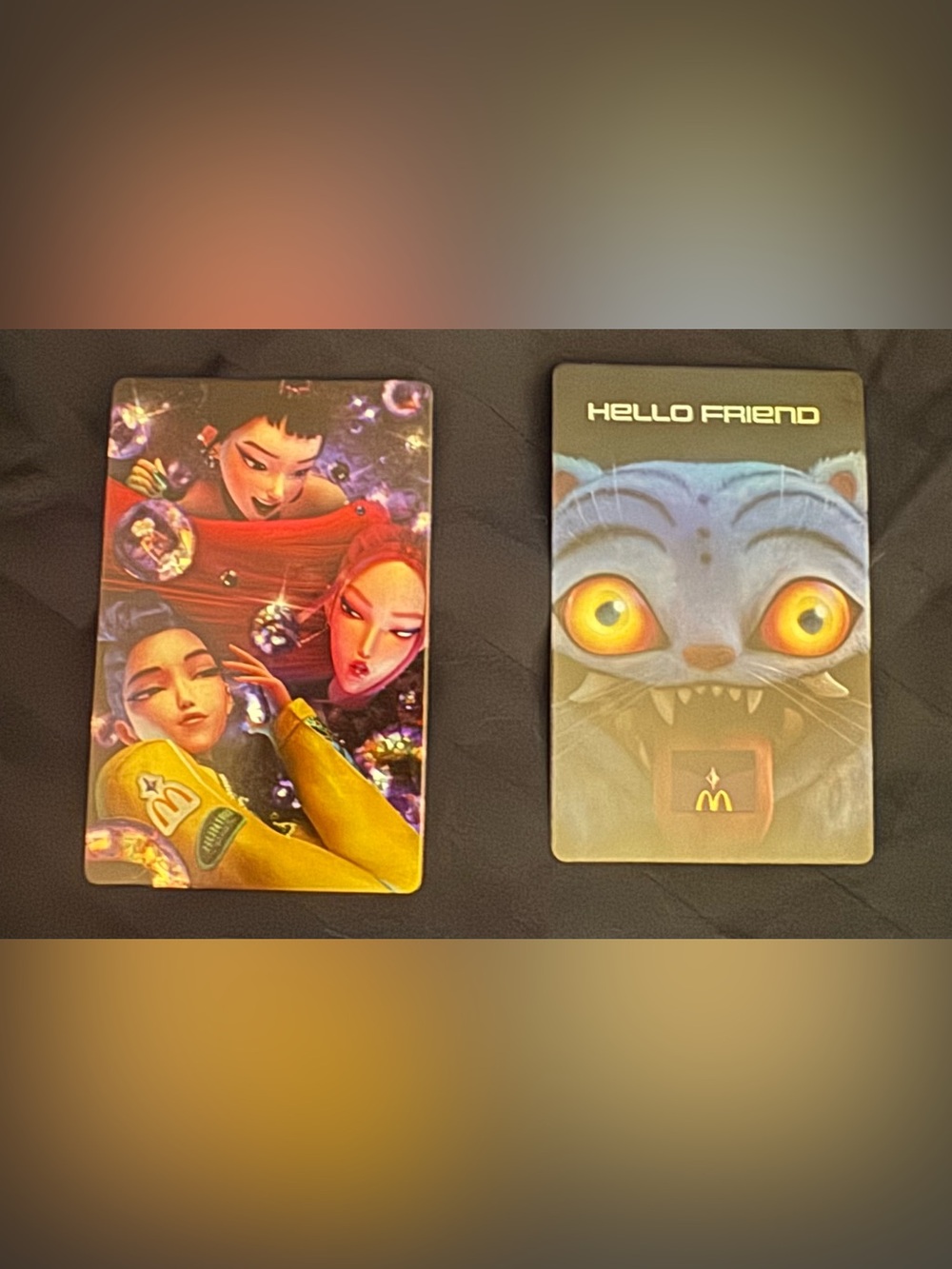 McDonald's K-pop Demon Hunters HUNTR/X Trio + VIP Card Set - UNUSED CODE
